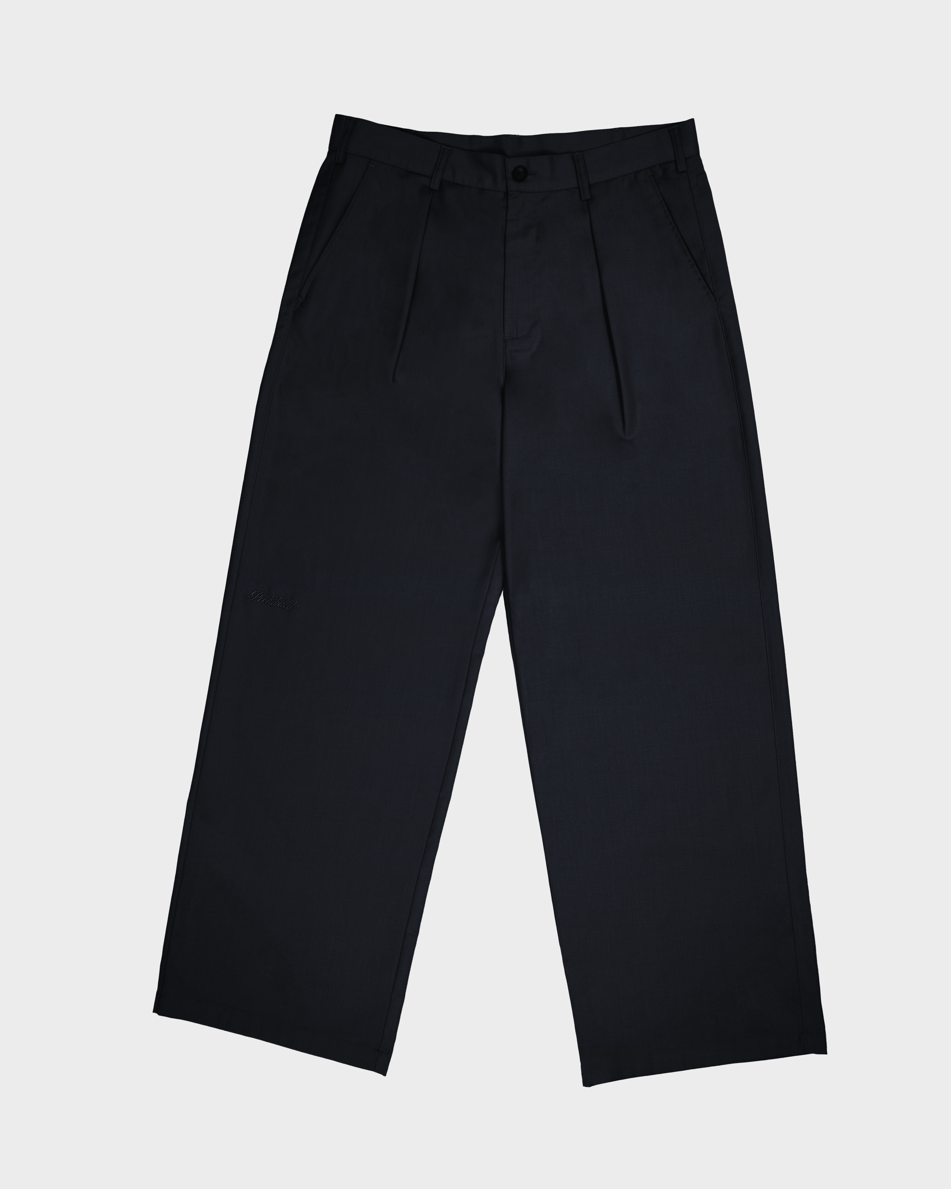 Vintage Navy SoHo Pleated Pants for Women - High Waist Office Work Pants, Comfortable Business Casual Trousers for Professional & Everyday Wear