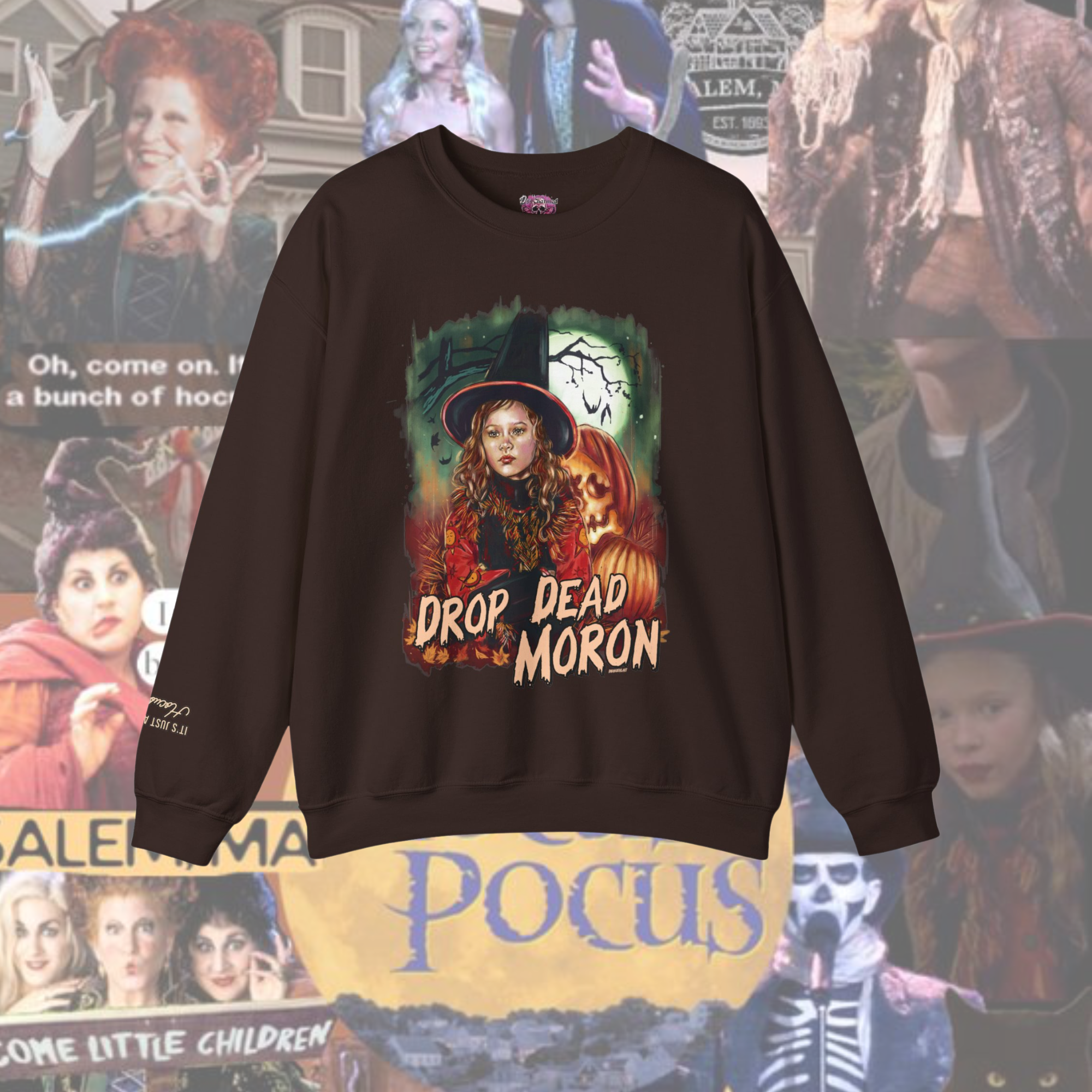 Drop Dead Moron Crewneck Sweatshirt - Trendy Unisex Streetwear for Men & Women | Perfect for Casual Outfits, Urban Fashion & Street Style