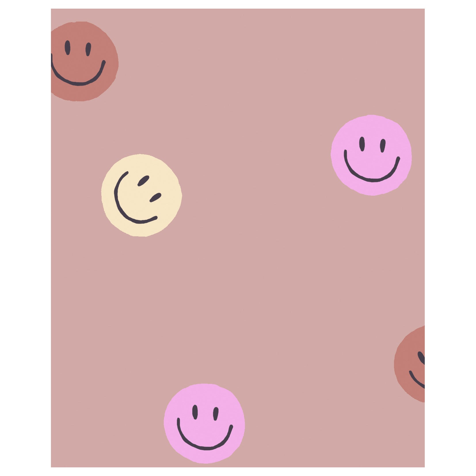 Smiley Wallpaper Sample - High-Quality B2B Wall Covering for Home & Office Decor