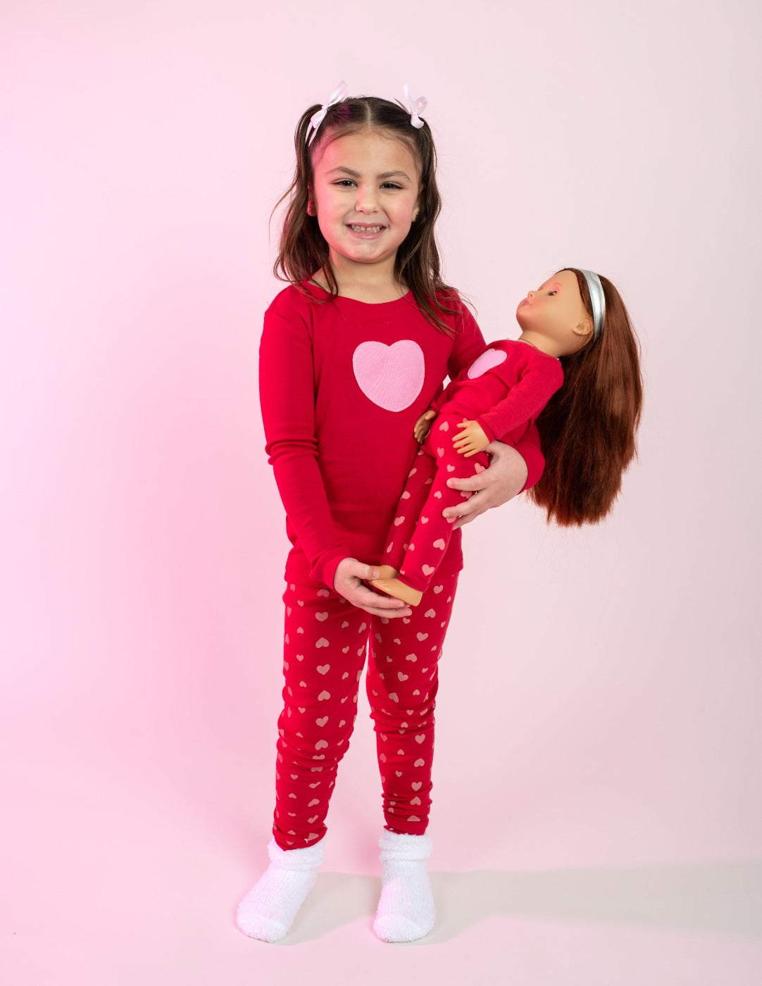 Matching Girl & Doll Cotton Pajama Set - Soft & Comfortable Sleepwear for Kids & Toys | Perfect for Bedtime, Playtime & Photo Shoots