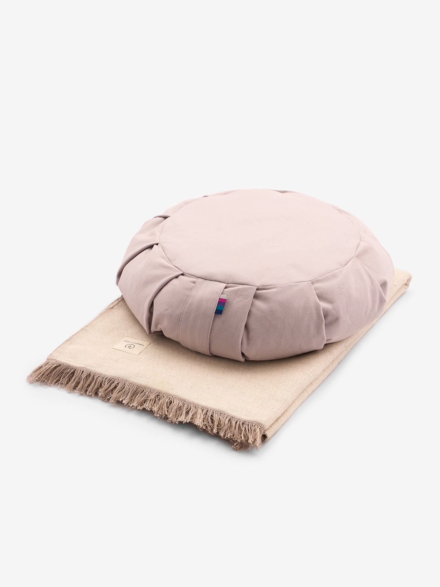 Organic Cotton Zafu Meditation Cushion by Yogamatters - Premium Round Zen Pillow for Yoga, Meditation & Mindfulness Practice at Home or Studio