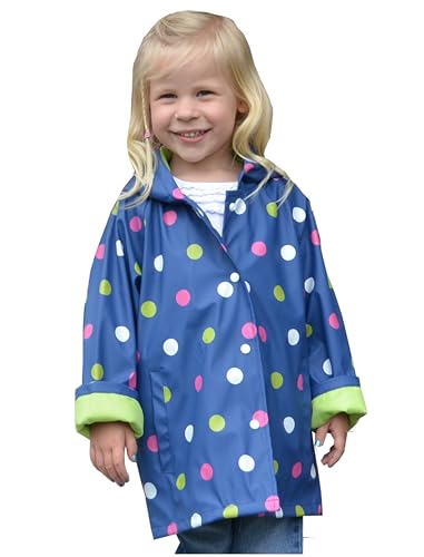 Navy Polka Dots