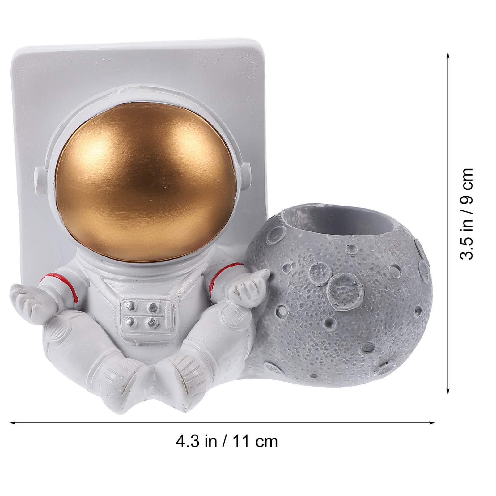 1pc Astronaut Pen Holder - Desktop Stationery Organizer for Writing Materials, Pencil Pot, Brush Holder - Fun Space-Themed Office Decor for Kids & Adults - Perfect for School, Home & Work Desk Organization