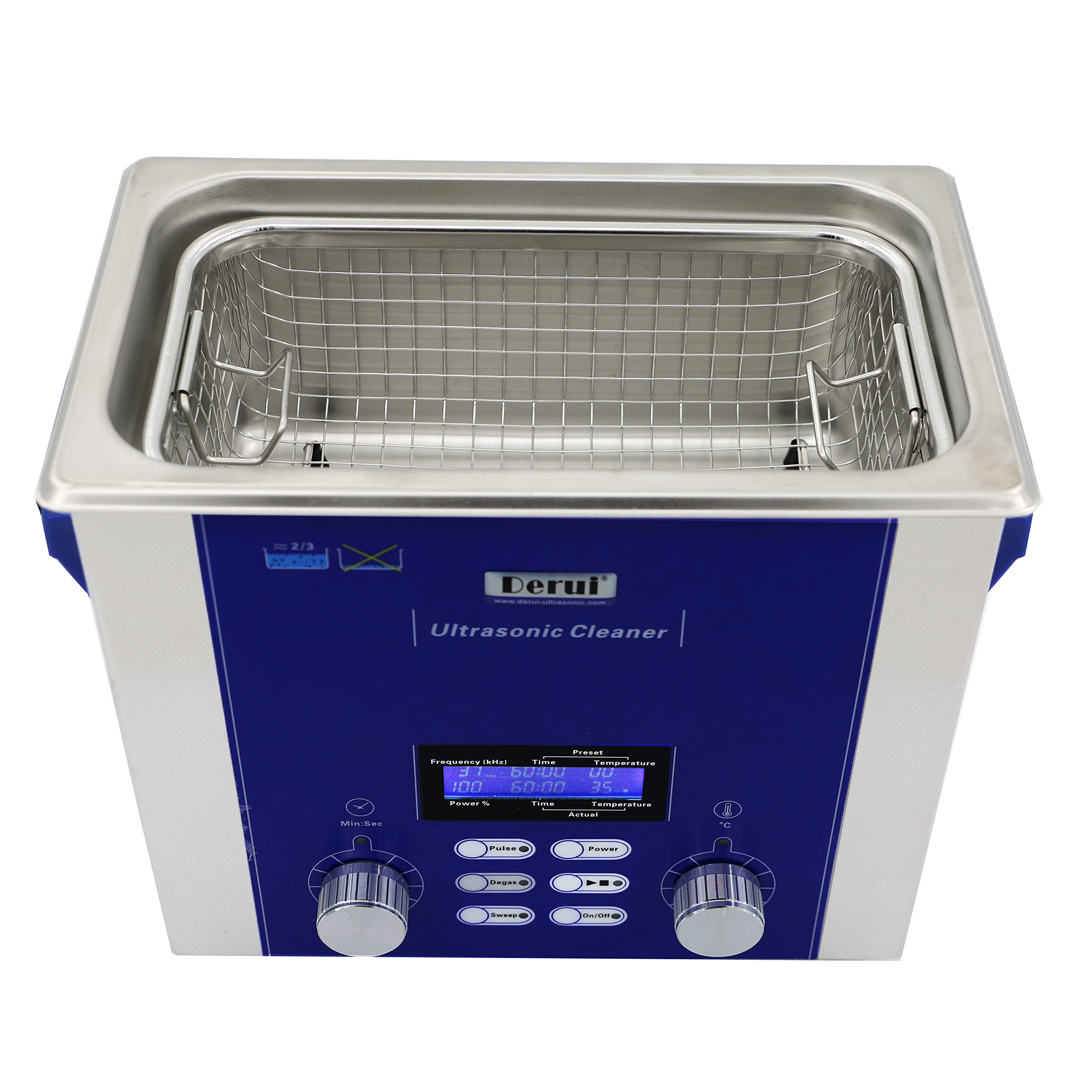 Professional 3L Ultrasonic Jewelry Cleaner with Degas & Sweep Modes - Adjustable Power for Rings, Eyeglasses, Dentures, PCB, Coins & Small Parts - Ideal for Home, Jewelry Stores & Electronics Repair Shops