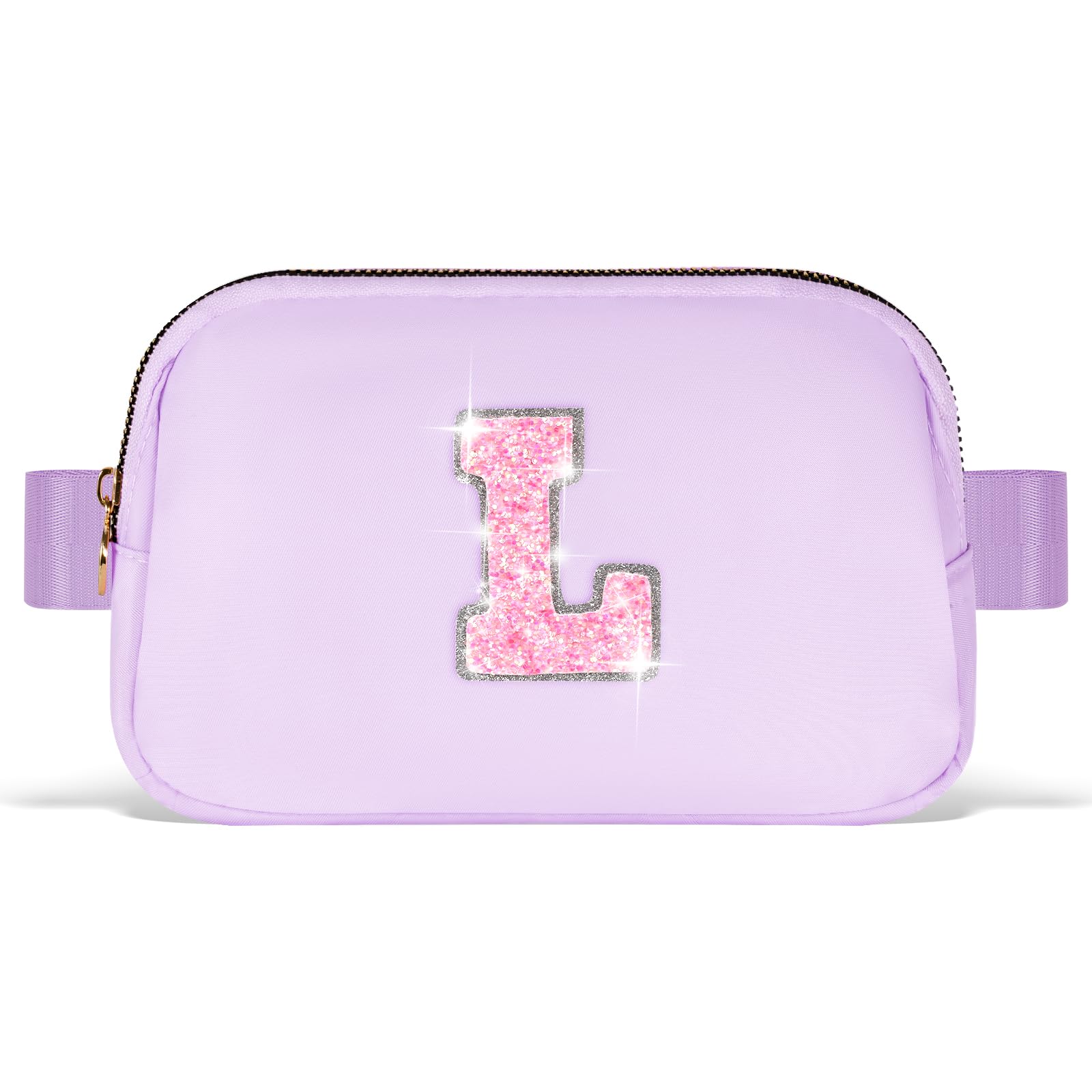 2025 Graduation Gifts for Girls, Teens & Women - Trendy Belt Bag with Initial L in Lavender | Perfect Graduation Party Accessories & School Essentials