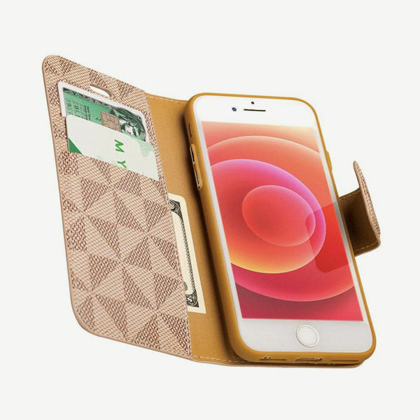 Premium Leather Wallet Case for iPhone 7 Plus & 8 Plus | Slim Protective Cover with Card Slots | Perfect for Business & Travel (Park Ave Collection)