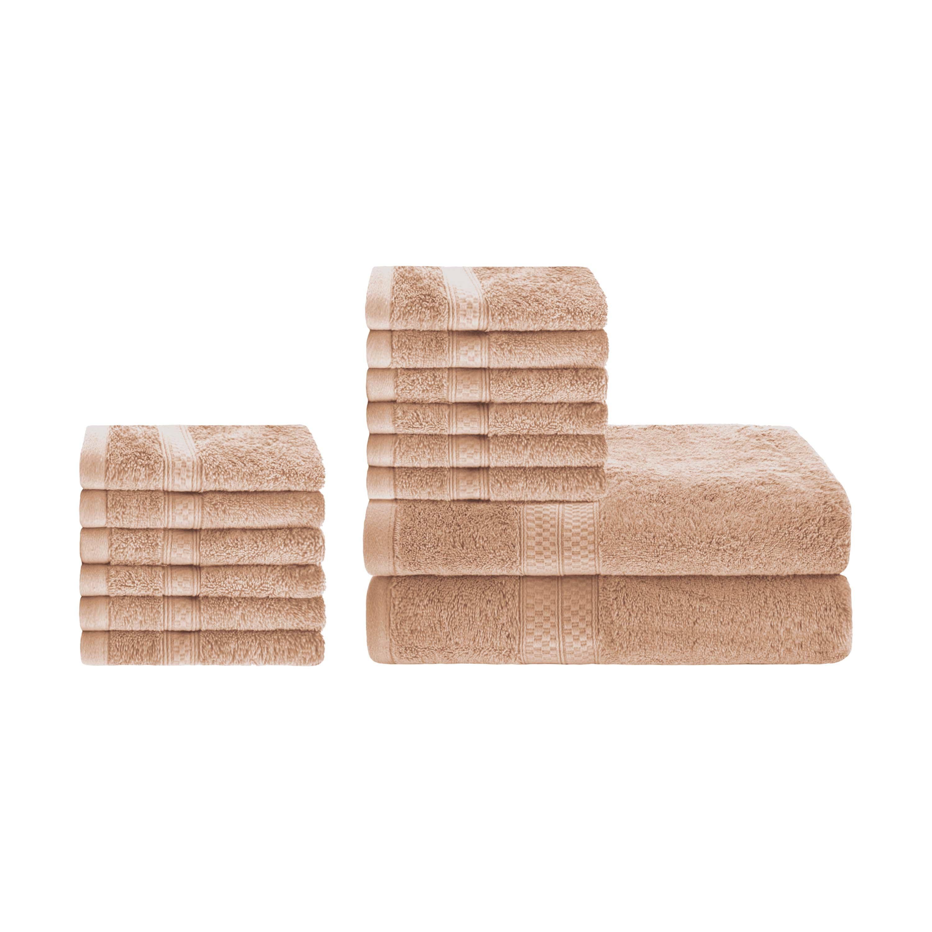 Ultra Soft Rayon Bamboo Cotton Blend Bath & Face Towel Set | Eco-Friendly, Absorbent & Hypoallergenic | Perfect for Spa, Gym & Luxury Bathroom