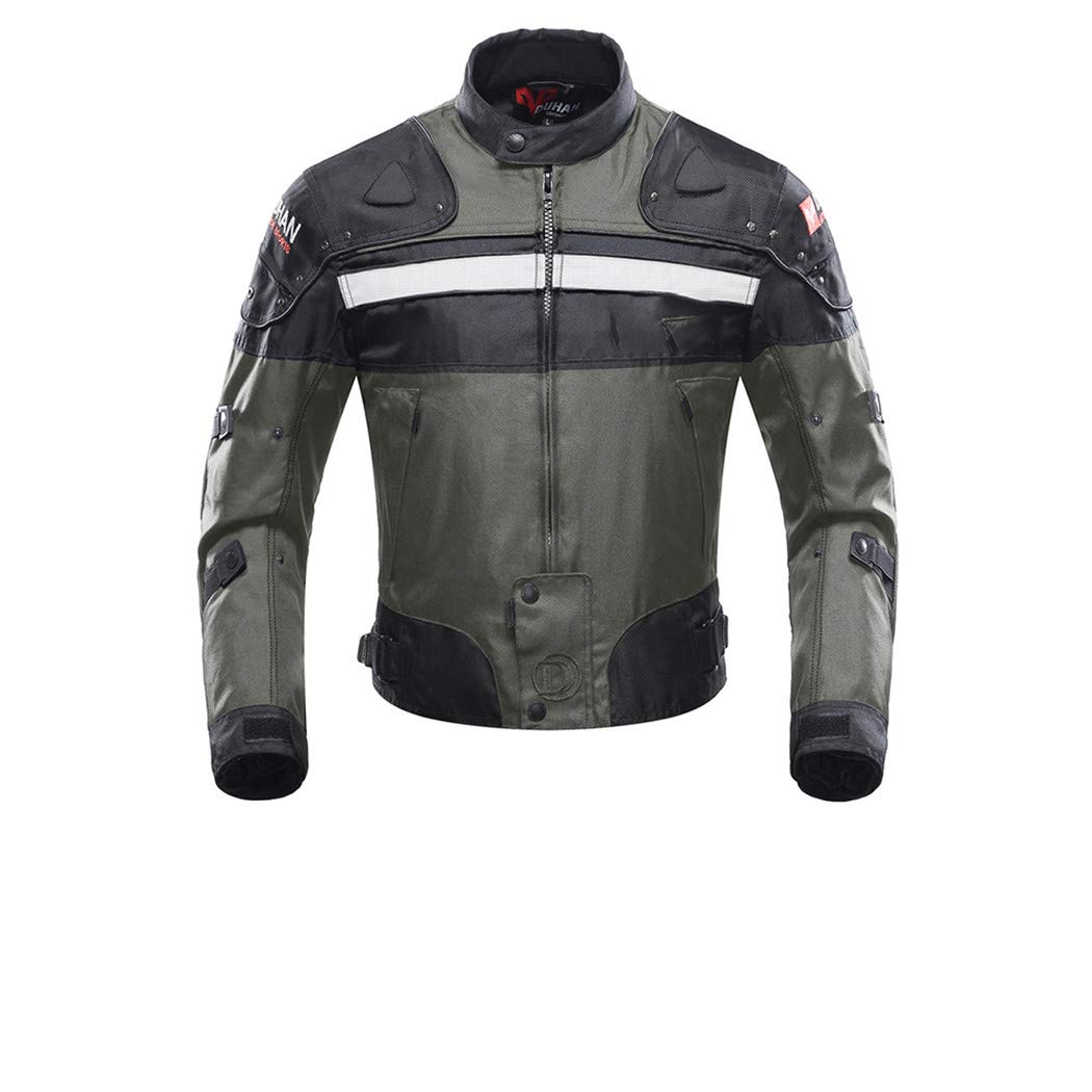 Men's Motorcycle Jacket - Windproof & Coldproof Motocross Racing Jacket with Protection for Bikers - Ideal for Street Riding, Off-Road Adventures & Racing