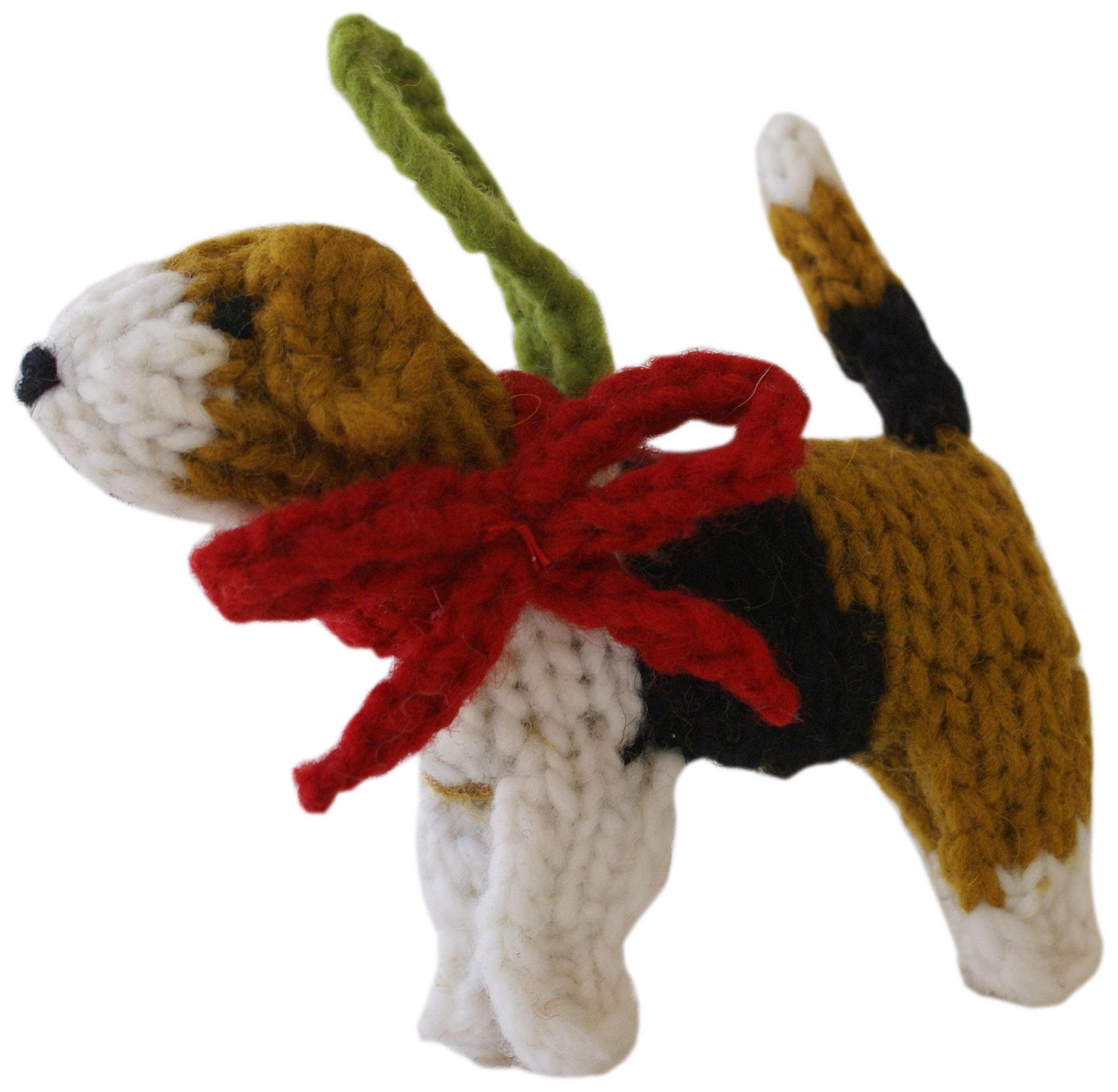 Chilly Beagle Dog Ornament - Handmade Ceramic Christmas Tree Decoration for Pet Lovers, Holiday Home Decor & Gift Idea