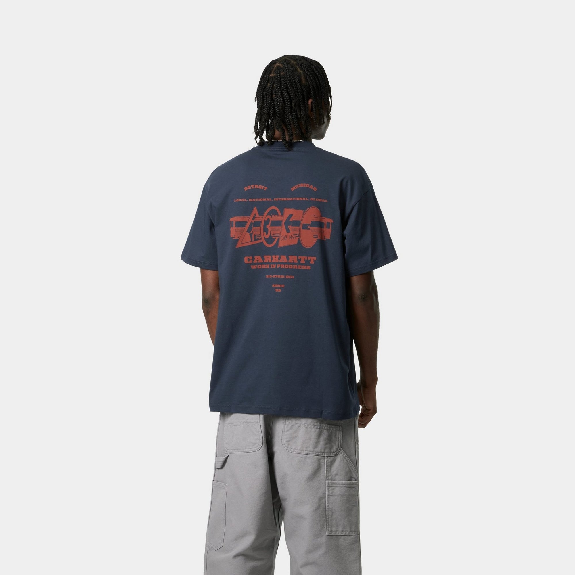 Runaway T-Shirt for Men & Women | Stylish Blue & Vermillion Cotton Tee - Perfect for Casual Wear, Street Fashion & Everyday Outfits