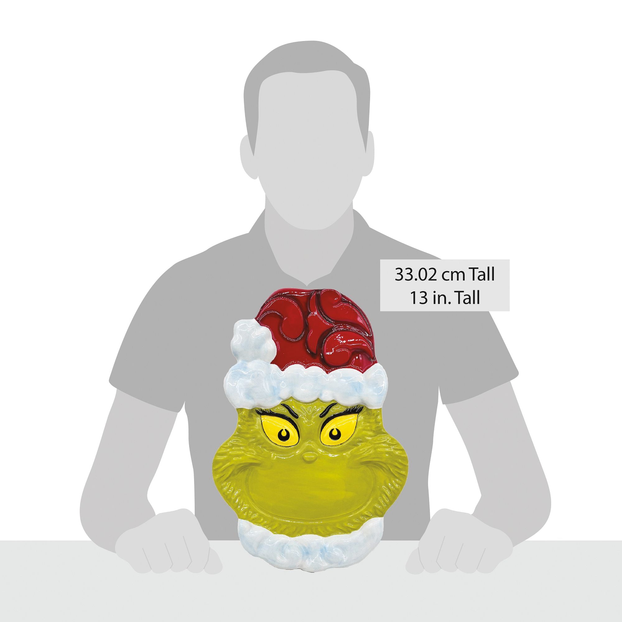 Grinch Cookie Platter Set - Christmas Party Serving Tray for Holiday Cookies, Desserts & Treats - Perfect for Xmas Gatherings, Cookie Exchanges & Festive Celebrations