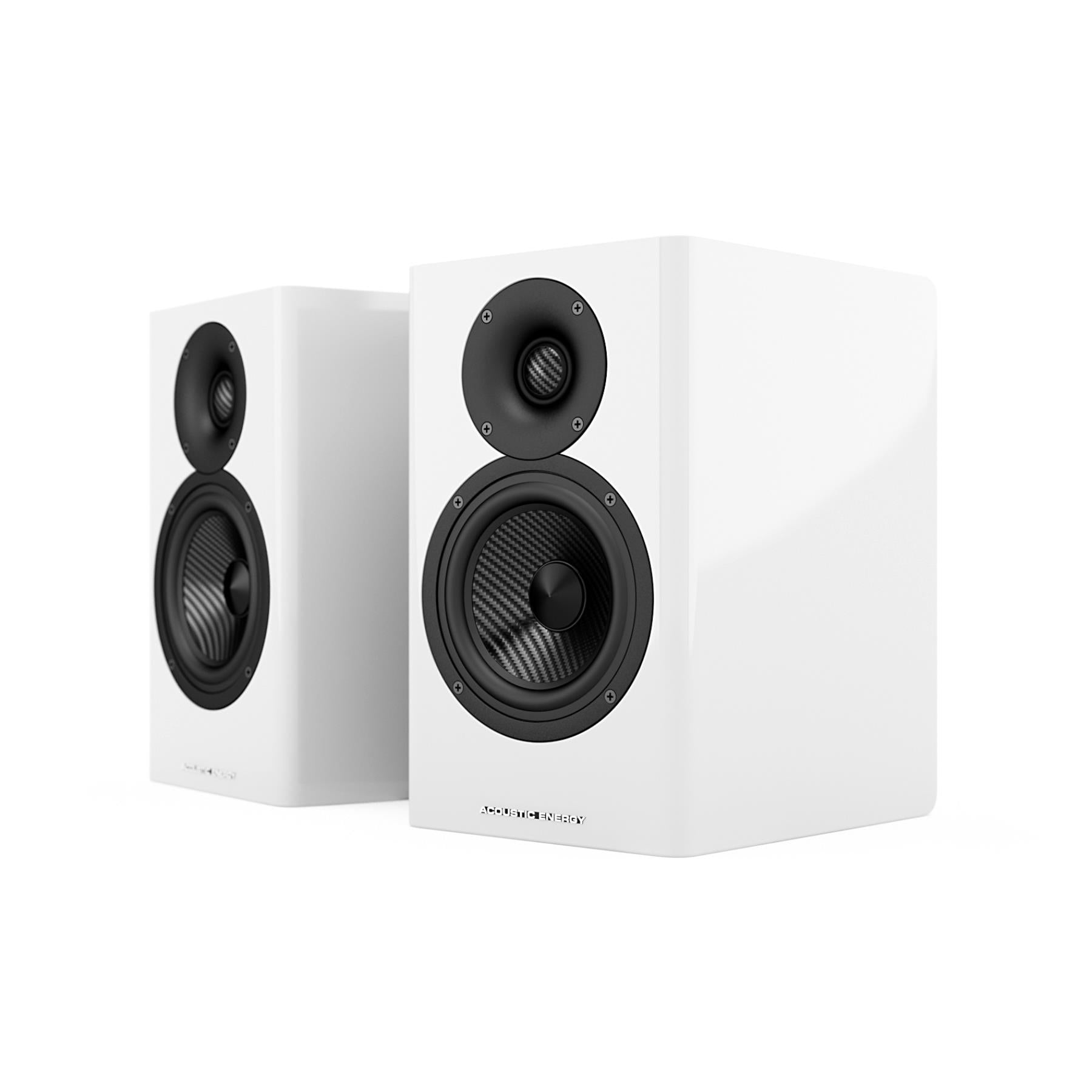 Acoustic Energy AE500 Compact Stand Mount Loudspeaker - High-Fidelity Bookshelf Speakers for Home Audio, Music & Movie Theater Systems
