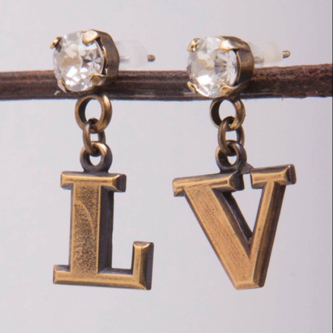 Mark Edge L V Earrings - Sterling Silver Dangle Earrings for Women, Trendy Geometric Drop Earrings | Perfect for Parties, Weddings & Everyday Wear