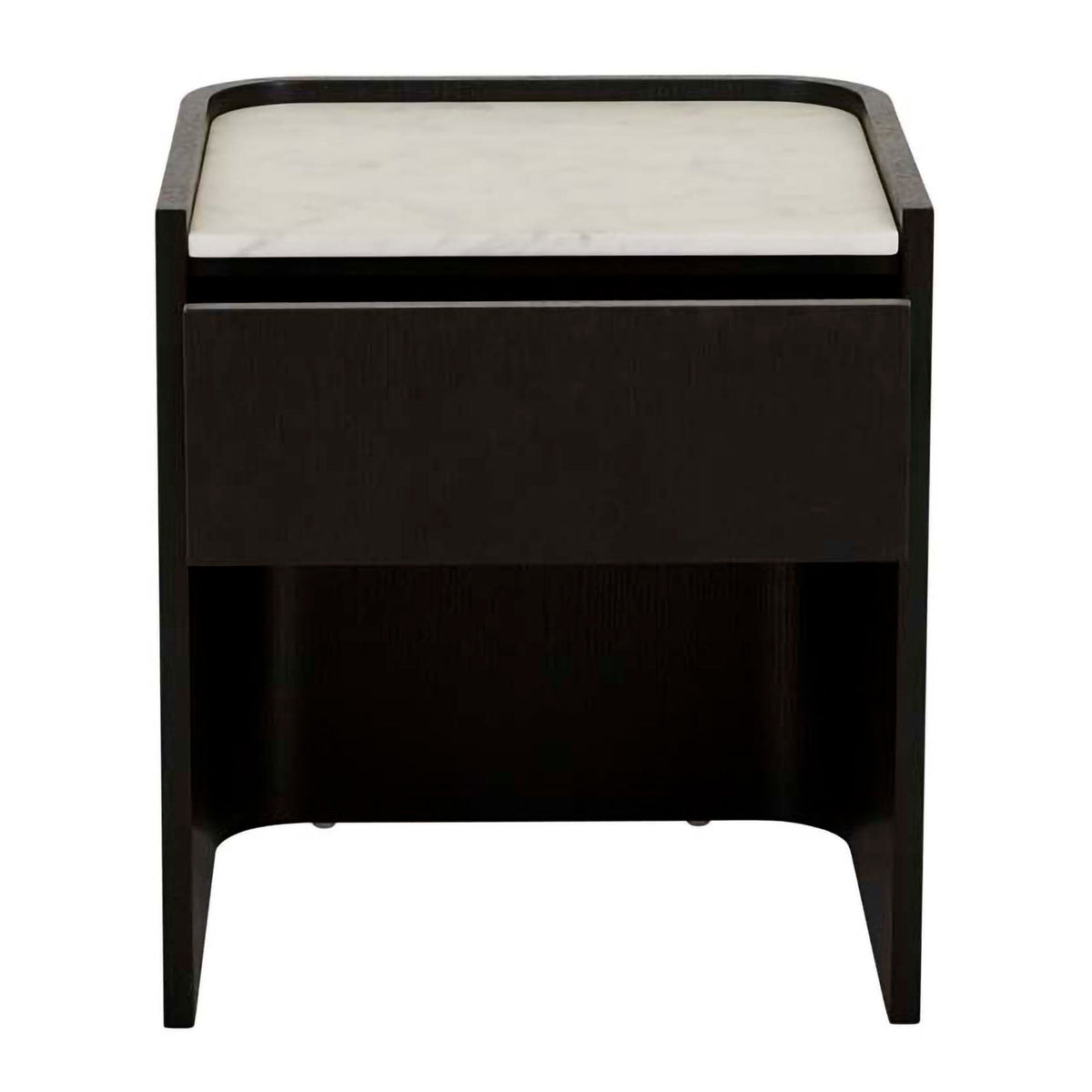 Globe West Elsie Bedside Table - Modern Nightstand with Storage Drawer for Bedroom, Living Room & Office - Stylish Wooden End Table with Shelf