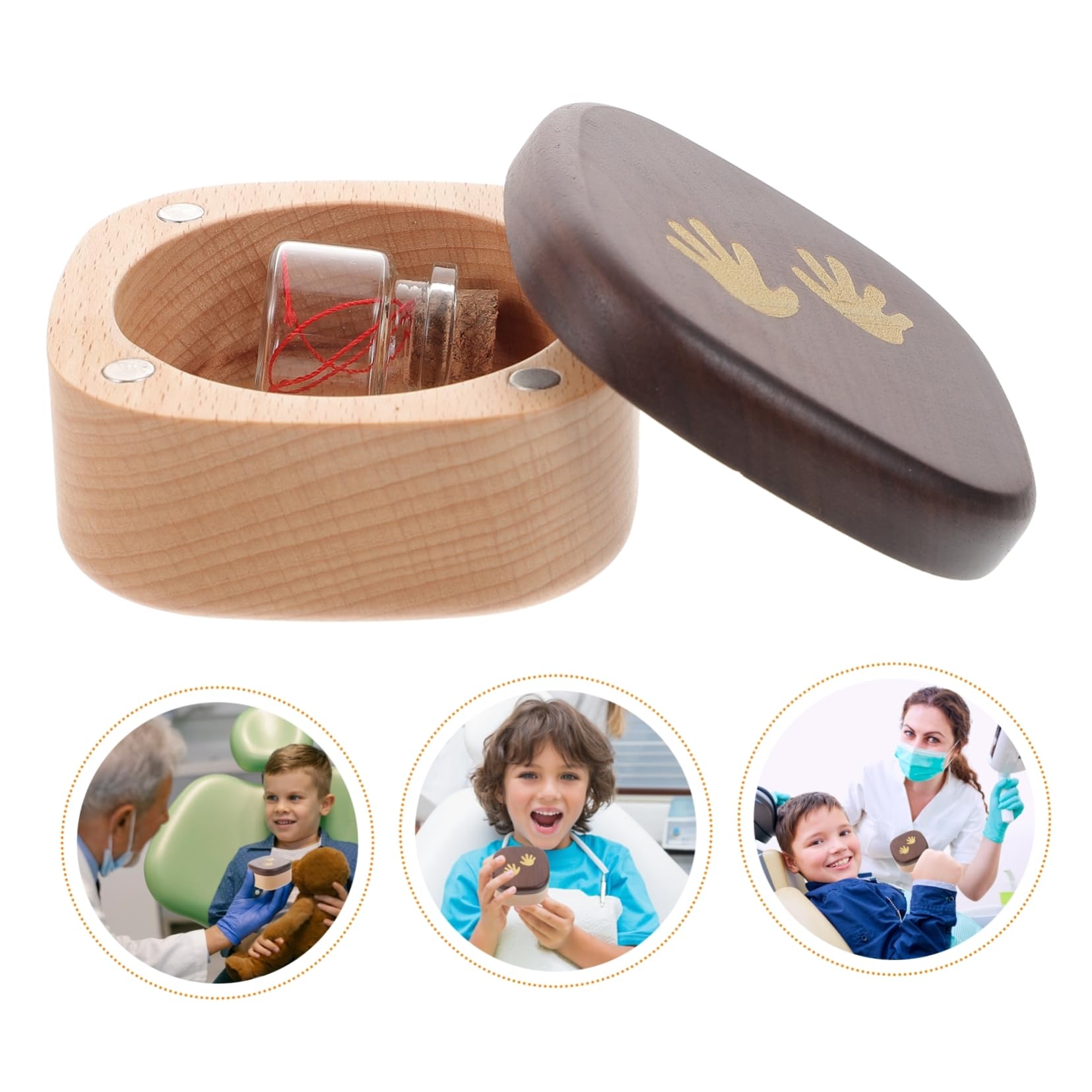 ORFOFE Tooth Fairy Box for Kids - Baby Teeth Keepsake Memory Box for Boys and Girls - First Lost Tooth Holder with Storage Compartment | Perfect for Tooth Fairy Visits, Baby Milestones & Childhood Memories
