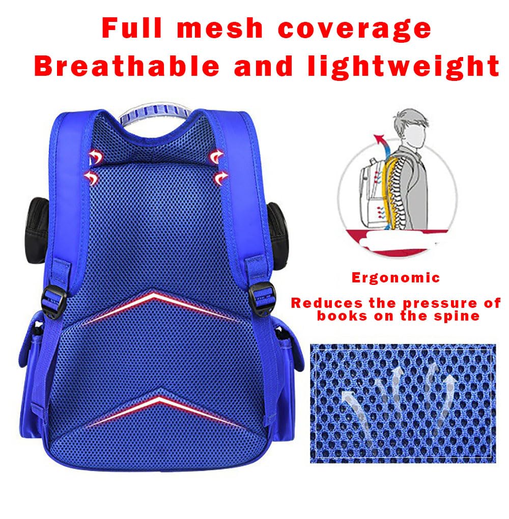 Waterproof Cartoon Truck Backpack for Toddler Boys & Girls - Durable Kids School Bag for Kindergarten, Daycare & Outdoor Activities (Red)