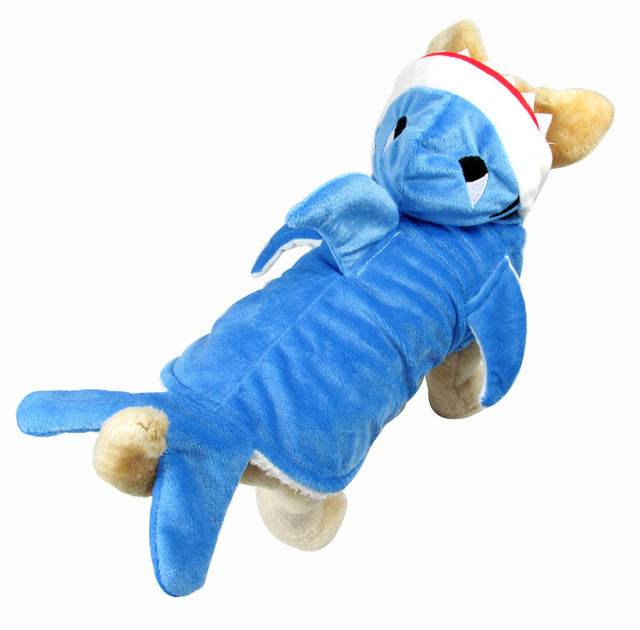 Soft & Warm Shark Costume for Dogs & Cats - Perfect for Halloween, Christmas & Pet Parties