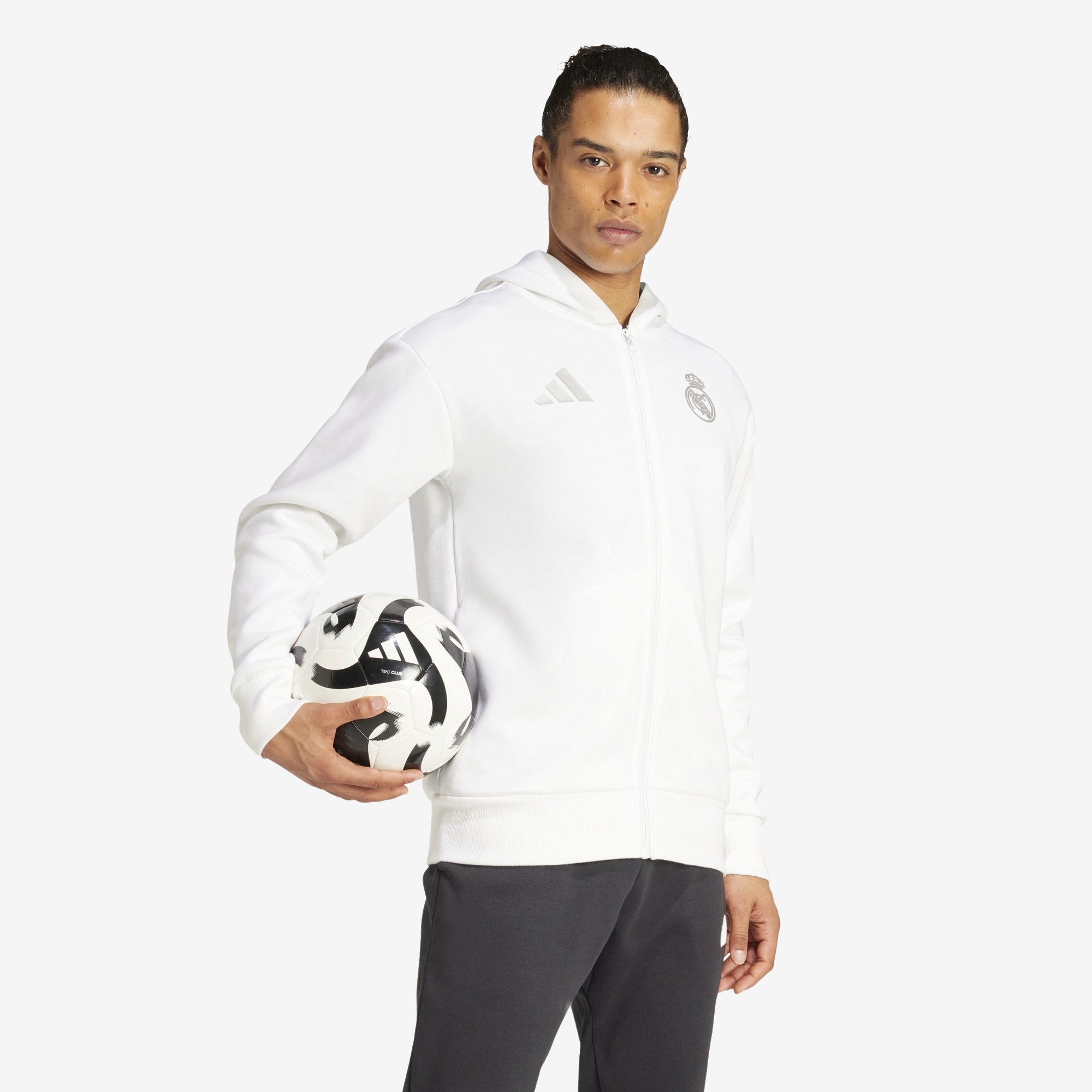 adidas Real Madrid Anthem Jacket - Official Soccer Jersey for Men - Authentic Football Fan Apparel - Perfect for Games, Training & Casual Wear