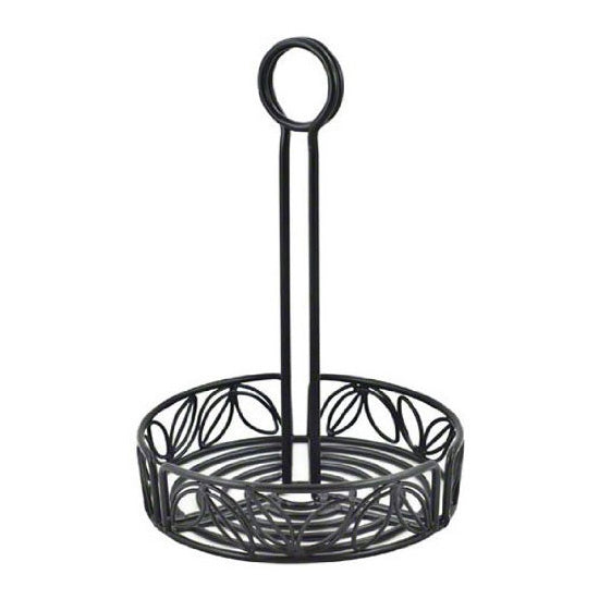 American Metalcraft LDCC16 Ironworks Condiment Rack - 6.25 Inch Rustic Kitchen Organizer for Spices, Sauces & Utensils | Perfect for Countertop, Pantry & Dining Table Organization