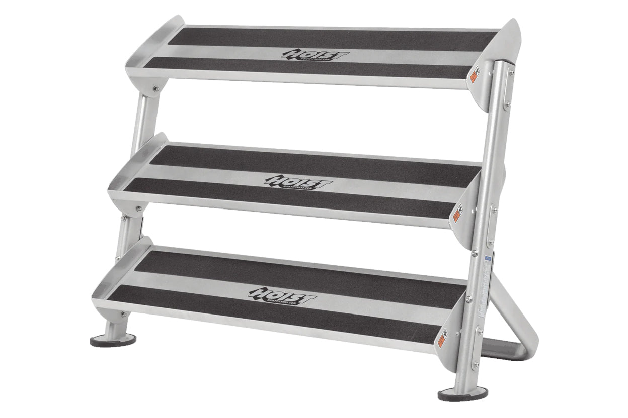 Hoist 48 3-Tier Dumbbell Rack - Heavy Duty Steel Weight Rack for Home Gym & Commercial Use - Perfect for Organizing Dumbbells in Fitness Studios, Garage Gyms & Training Centers (HF-5461-OPT-48)