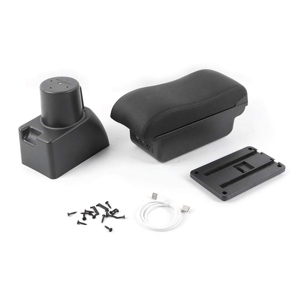 Senyar Car Center Console Storage Box - Universal Armrest Organizer with Lid, Fit for Hyundai Getz - Perfect for Road Trips & Daily Commute