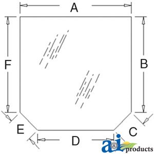 A&I Products Rear Window Replacement Part No. A-R206835 - Compatible with Various Vehicle Models for Easy DIY Installation & Repair
