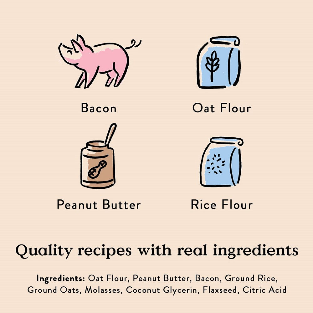 Low Calorie Dog Training Treats with Peanut Butter & Bacon Flavor - Healthy Rewards for Obedience Training and Positive Reinforcement