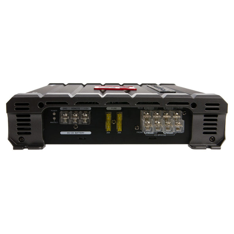 Power Acoustik CB4 1200W Peak (600W RMS) 4-Channel Car Amplifier - Class A/B, 2 Ohm Stable - Perfect for Car Audio Systems & Bass Boost