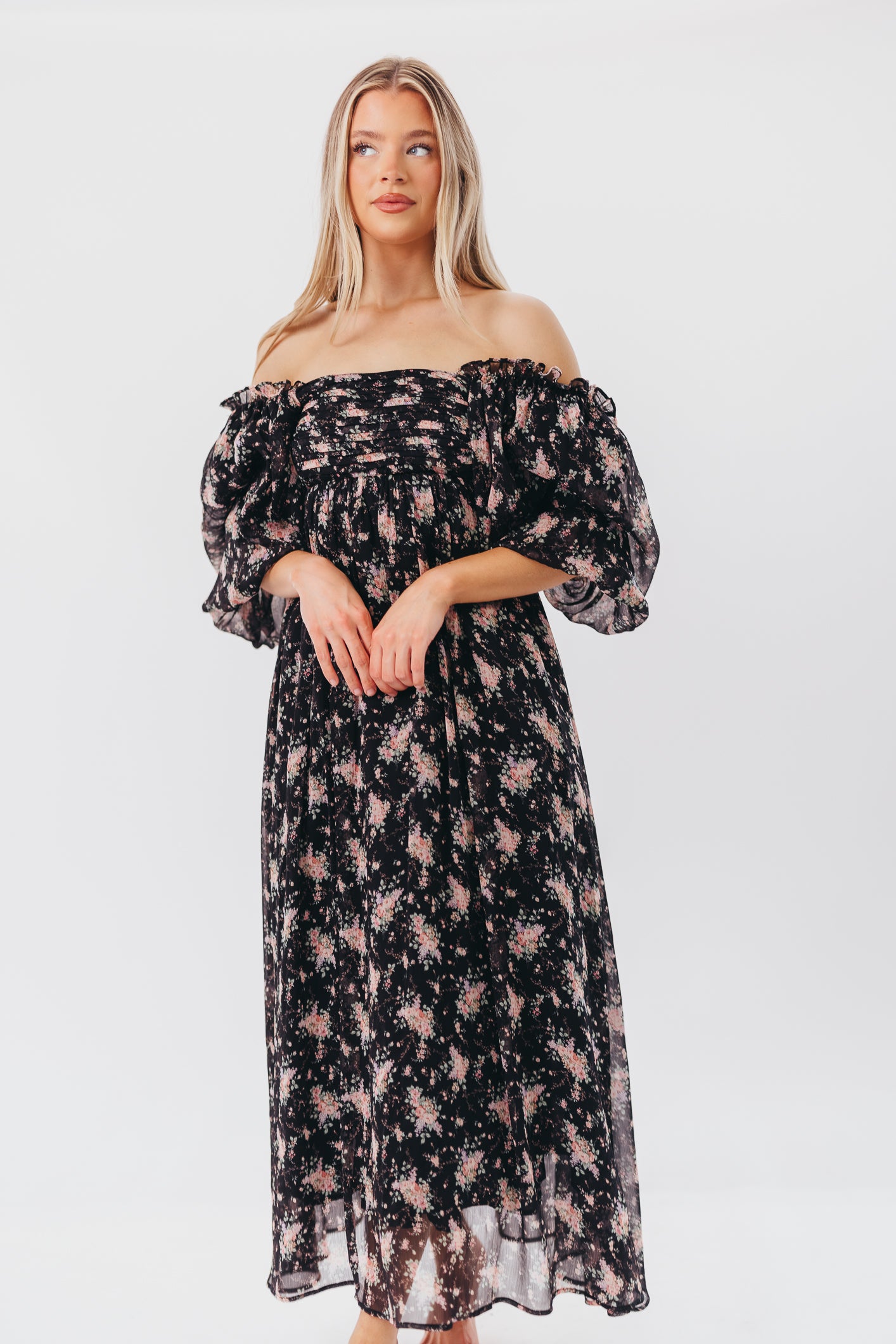 Melody Maxi Dress in Black - Bump Friendly Maternity & Inclusive Sizing (S-3XL) | Perfect for Pregnancy, Nursing, Weddings & Special Occasions
