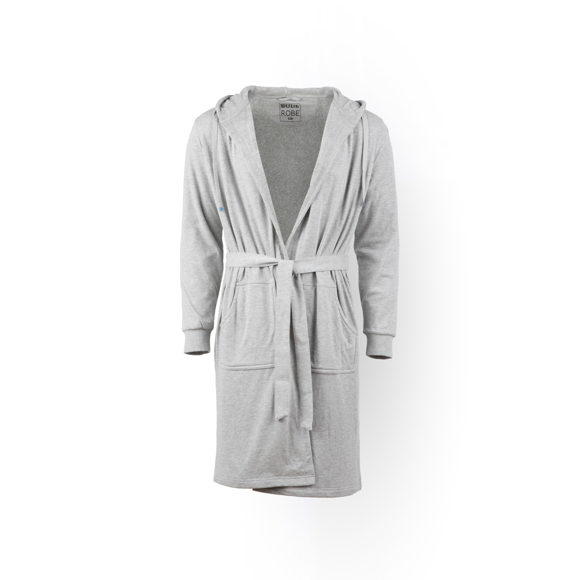 DudeRobe Men's Hooded Bathrobe with Pockets - Soft & Absorbent Cotton Robe for After Shower, Spa, Lounging at Home | Shark Tank Featured Product