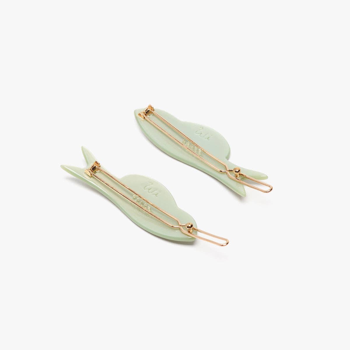 Elegant Jade Green Fish Hair Clip Set - Perfect for Weddings, Parties & Everyday Style