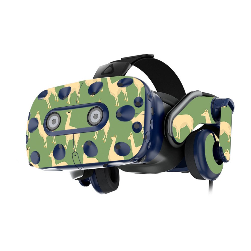 MightySkins Protective Vinyl Decal Wrap Cover for HTC Vive Pro VR Headset - Llama Design | Durable, Customizable Skin | Easy to Apply & Remove | Made in USA | Perfect for Gaming, VR Enthusiasts & Personalization