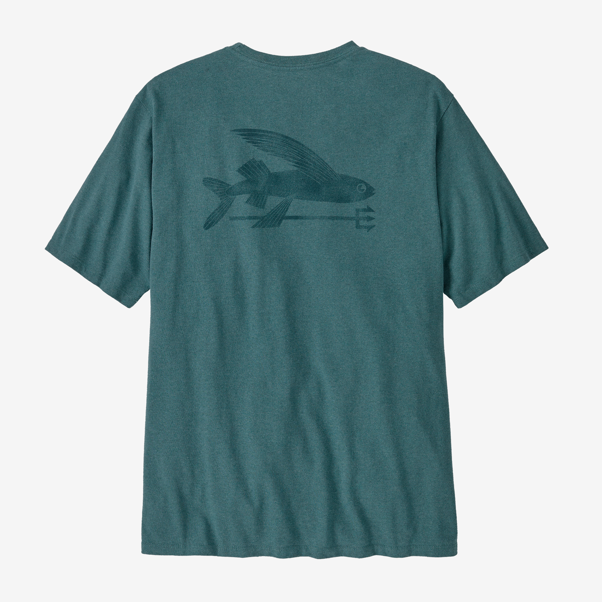 Men's Flying Fish Responsibili Tee® - Eco-Friendly Cotton T-Shirt for Casual Wear & Outdoor Activities