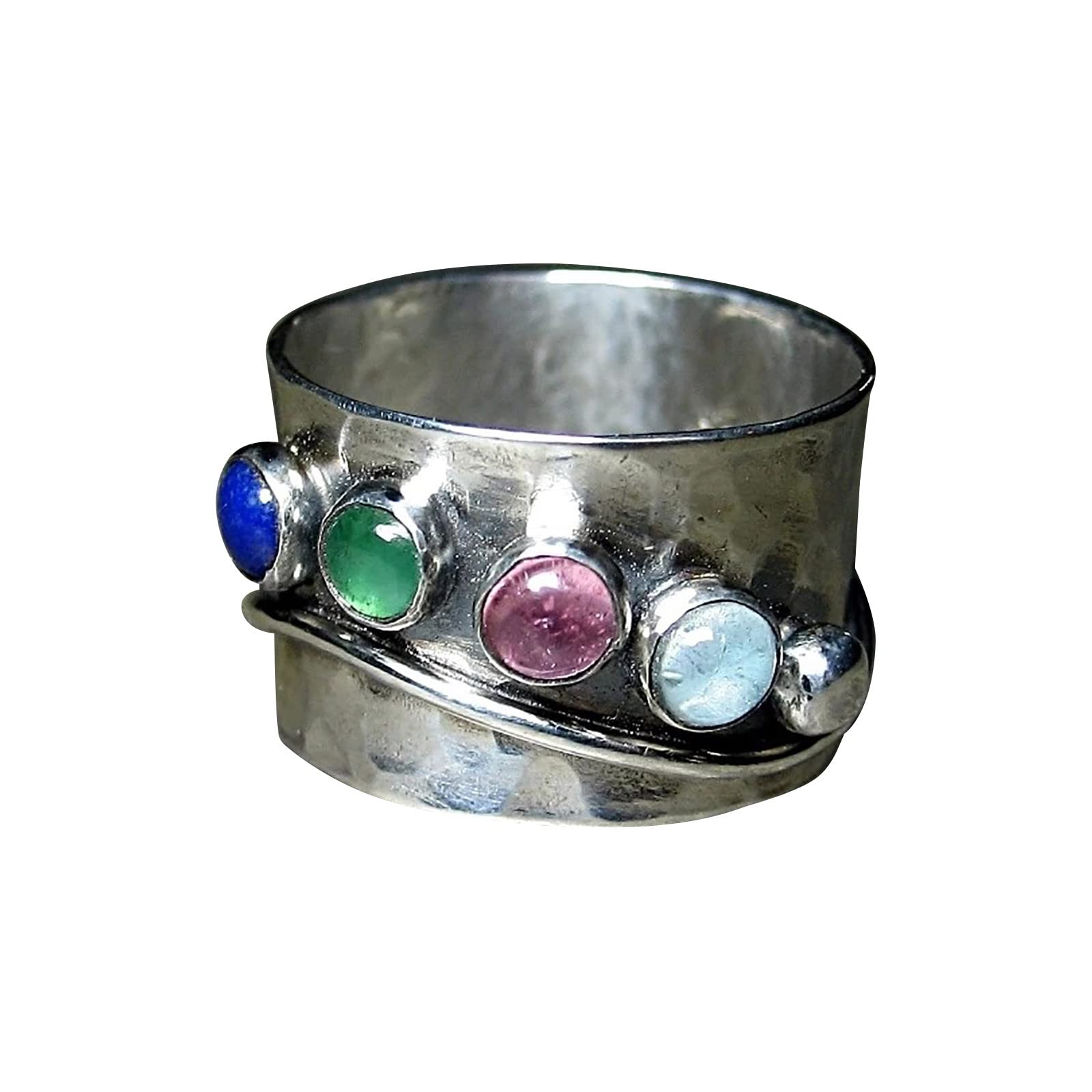 Vintage Colored Statement Engagement Rings for Women - Elegant Love Rings & Skinny Rings - Perfect Gift for Her, Anniversary, Proposal, Wedding & Special Occasions