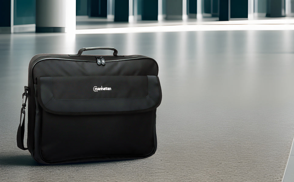 Cambridge Clamshell Laptop Bag 15.6 Inch - Waterproof & Shockproof Business Laptop Case for MacBook Pro/Air, Dell, HP - Perfect for Office, Travel, and College Students