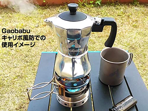 Stovetop Espresso Coffee Maker with Storage Bag - Italian Moka Pot for Home & Camping - Perfect for Stove Top Espresso Brewing, Travel & Outdoor Adventures