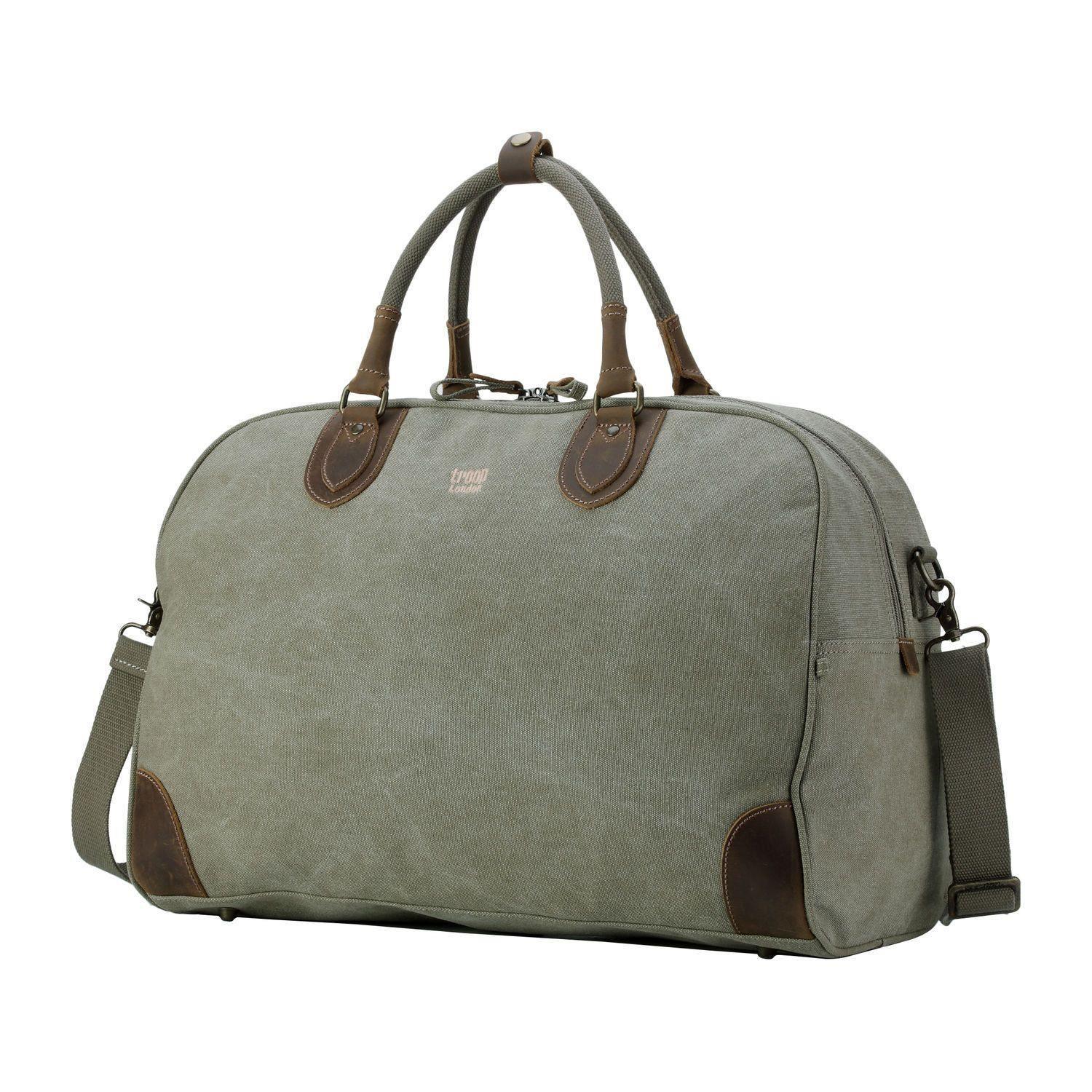 TRP0263 Troop London Classic Canvas Holdall Large - Durable Travel Duffel Bag for Men & Women, Gym, Weekend Trips & Business Travel