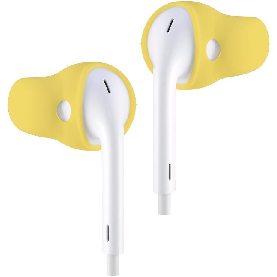 ACOUS Design Purest Earbuds Covers - Premium Silicone Ear Tips for Noise Isolation (Lemon Yellow) - Perfect for Workouts, Commuting & Travel