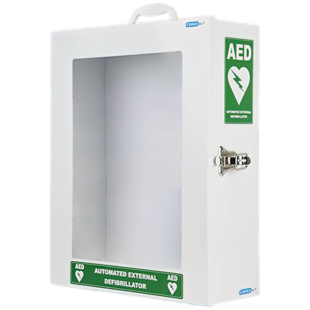 Standard AED Cabinet 45 x 35.5 x 14.5cm - Wall-Mounted Medical Emergency Storage for Defibrillators - Perfect for Hospitals, Schools & Public Spaces