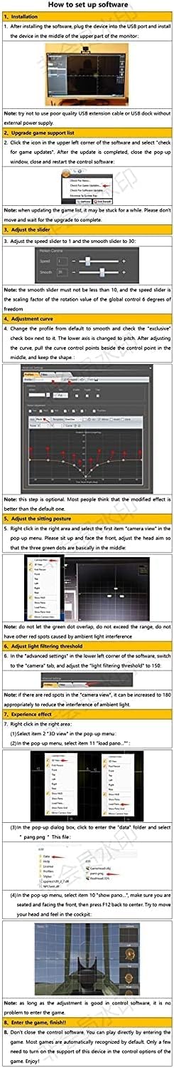 TrackNP 5 6DOF Professional Infrared Head Tracking System for VR Gaming - Enhanced Motion Control for Flight Sims, Racing Games & Virtual Reality Experiences