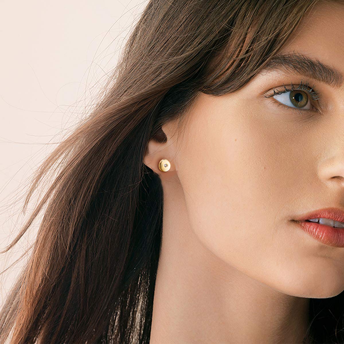 Sterling Silver Gold Plated Tiny Dot Stud Earrings for Women | Minimalist Hypoallergenic Jewelry | Perfect for Everyday Wear, Gifts & Special Occasions