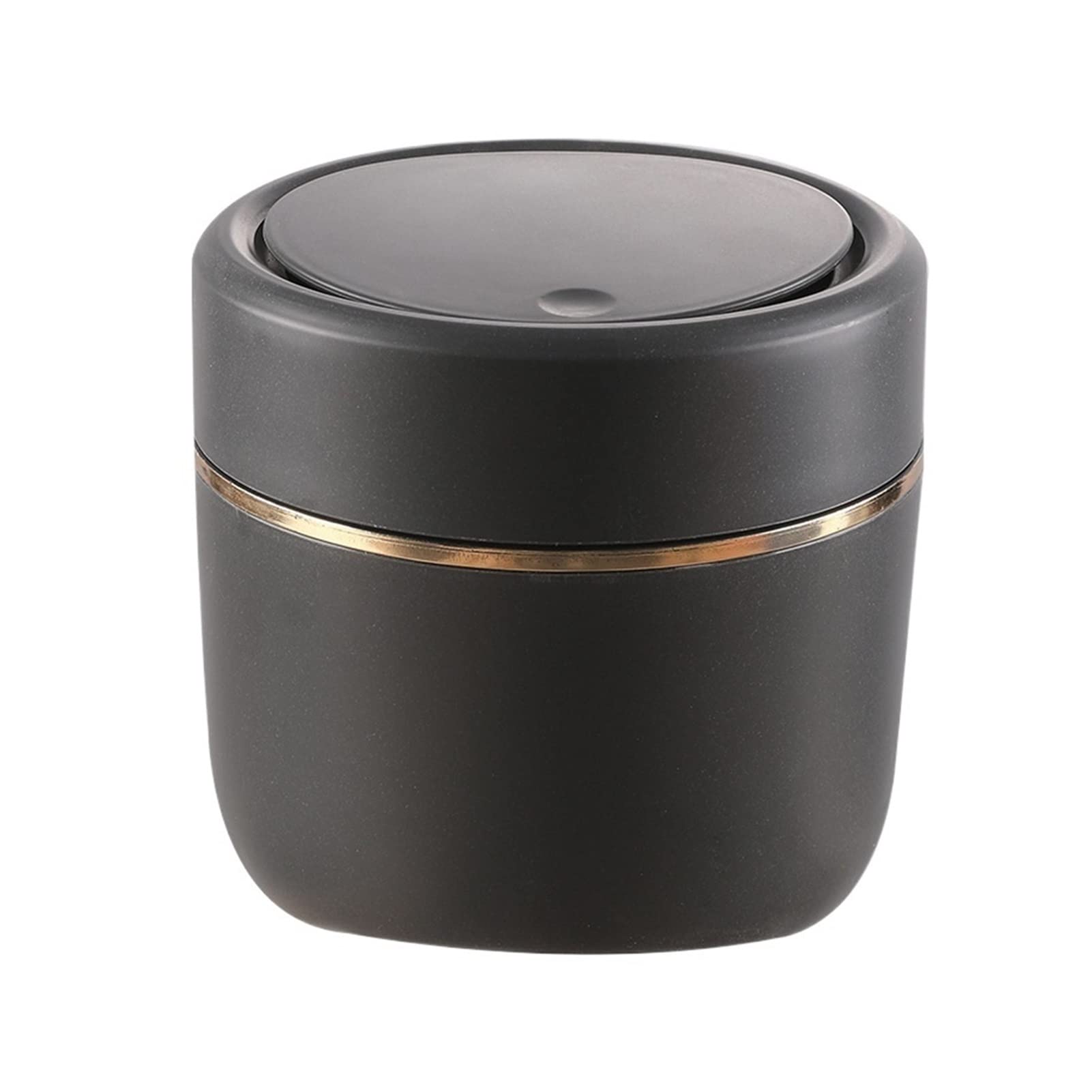 TOMYEUS 1.2 Gallon Press-Type Trash Can with Lid - Mini Office & Desktop Garbage Bin, Household Waste Basket for Bathroom, Dressing Table, Kitchen, and Workspace (Color: A) - Compact & Stylish Storage Solution