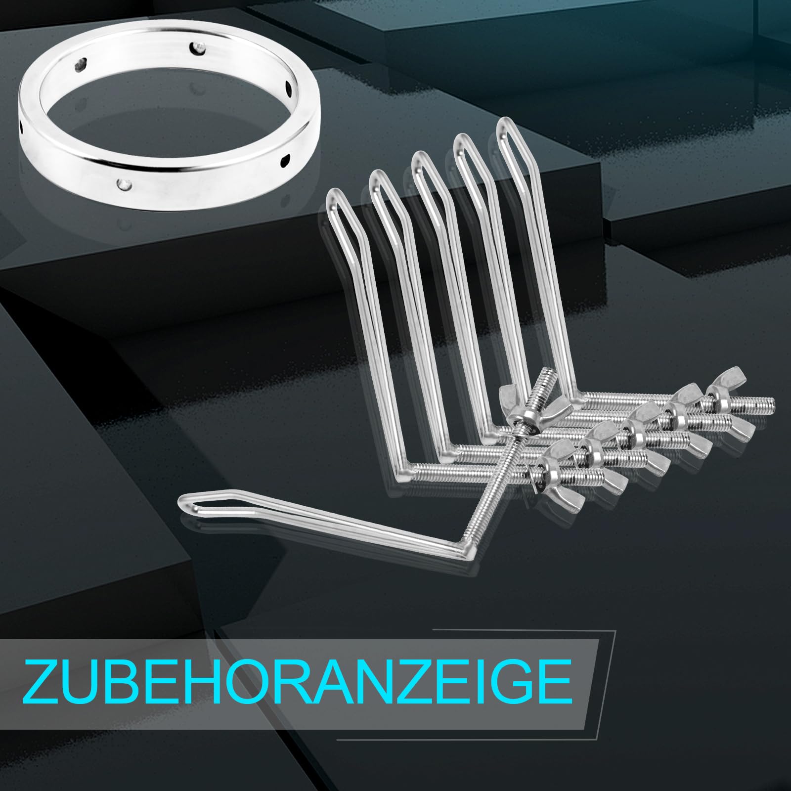 AMAZBEE Stainless Steel Vaginal Dilator & Anal Plug Set - Adjustable Metal Dilator with 6 Screws for Women and Men, SM Bondage Sex Toys for Couples - Perfect for BDSM Play, Sensual Exploration and Intimate Training