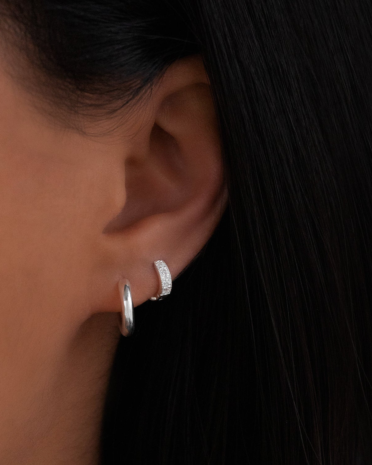 Margo Hoops Silver Earrings for Women - Elegant Sterling Silver Hoop Earrings for Everyday Wear | Perfect for Office, Party & Casual Outfits