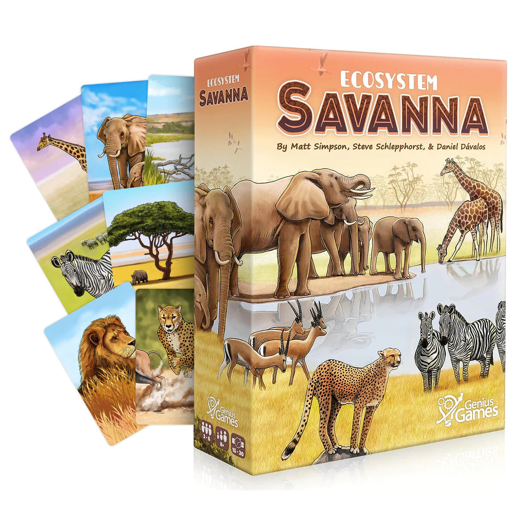 Ecosystem: Savanna - Explore the Diverse Wildlife and Plant Life of the African Grasslands | Perfect for Science Education, Home Decor & Nature Enthusiasts
