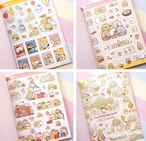 ANKOMINA 2 Pack 670 Pieces Cute Cartoon Animals Washi Stickers Set - DIY Scrapbook, Journal, Planner, Diary Decoration for Kids - Kawaii Korean Stationery Supplies for Bullet Journals, Calendars & Craft Projects
