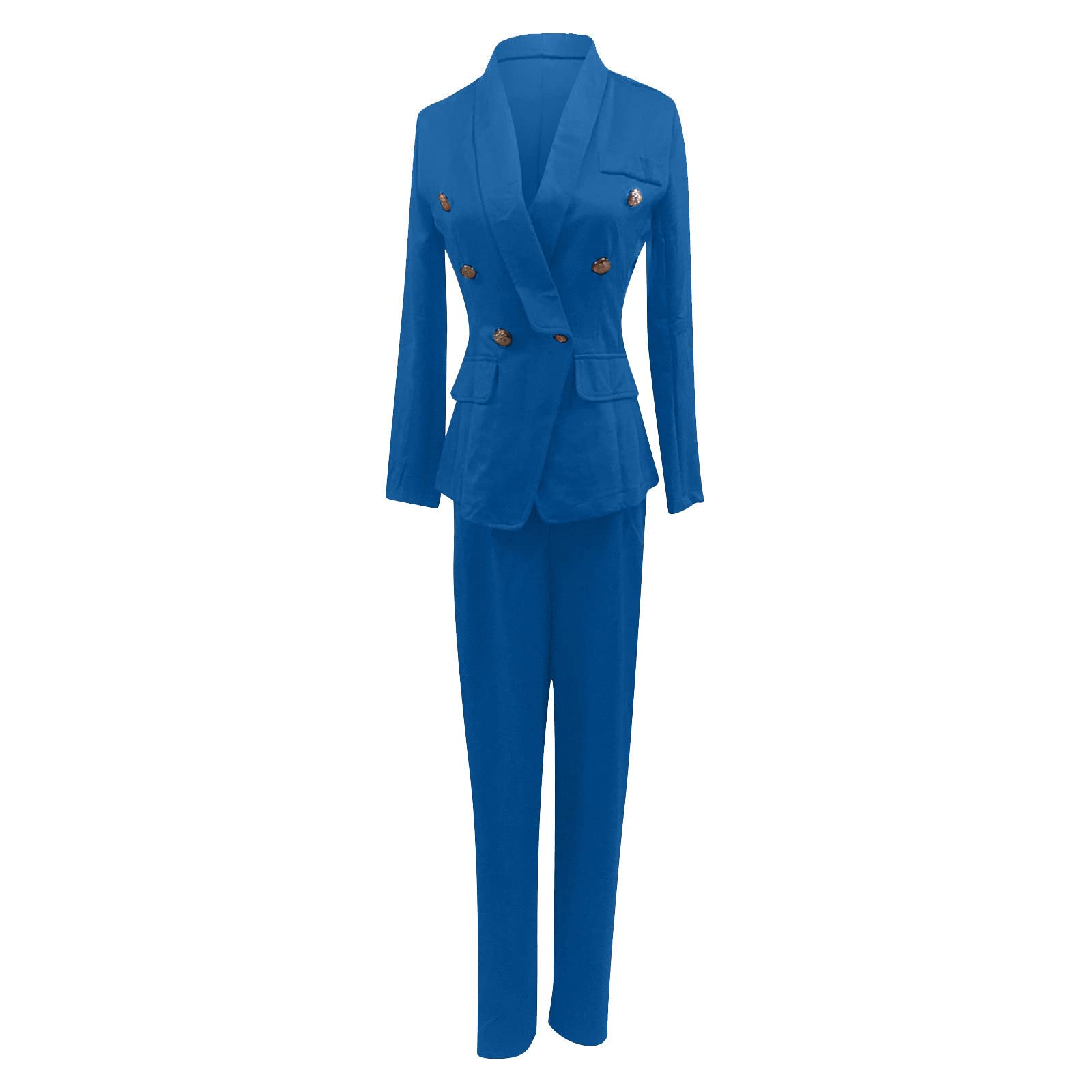2-Piece Women's Pantsuit Set - Business Casual Blazer & Pants Outfit for Work | Trendy Spring & Fall Office Wear | Perfect for Business Meetings, Office Attire & Professional Events