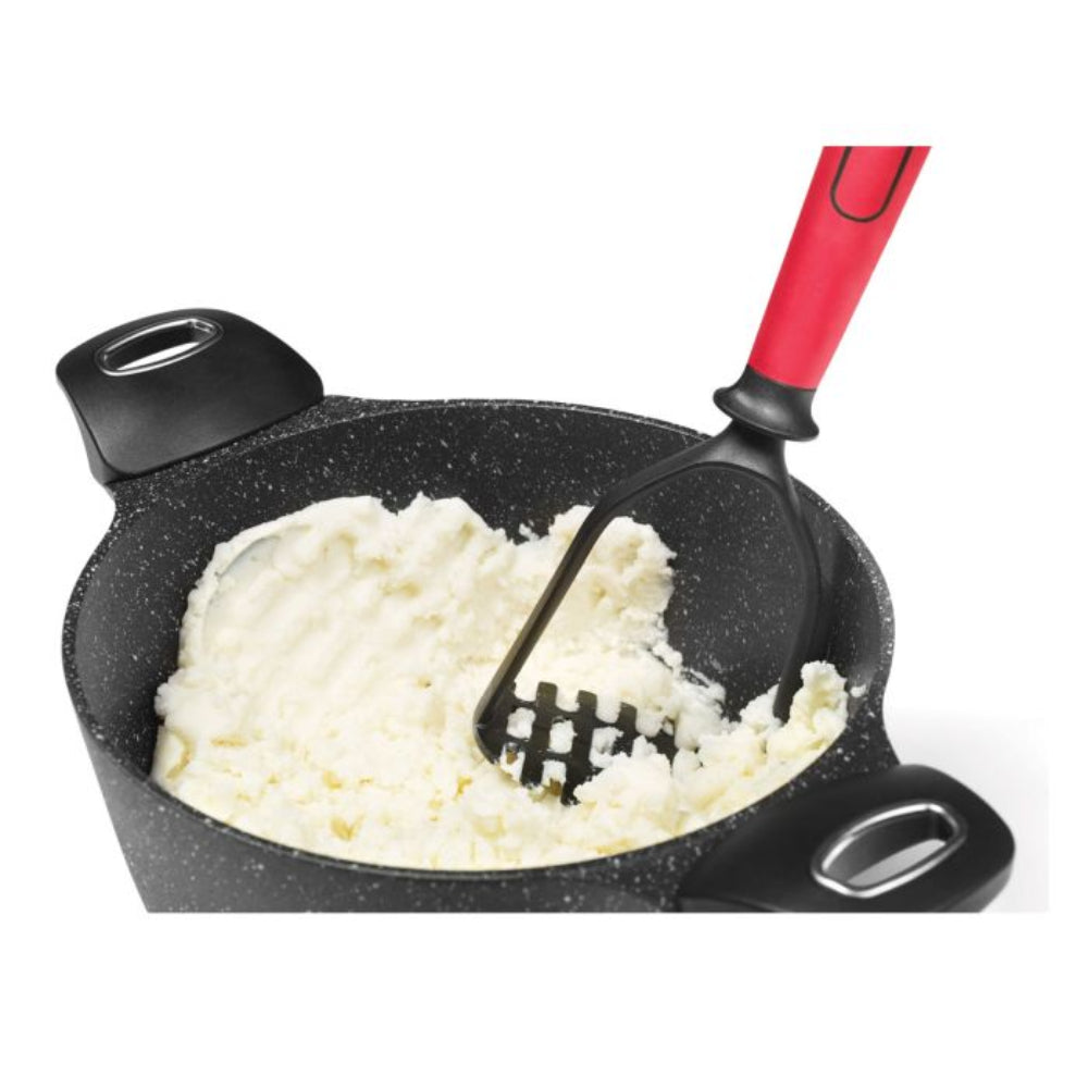 STARFRIT 92806 Stainless Steel Potato Masher for Creamy Mashed Potatoes – Perfect for Kitchens, Restaurants & Holiday Cooking