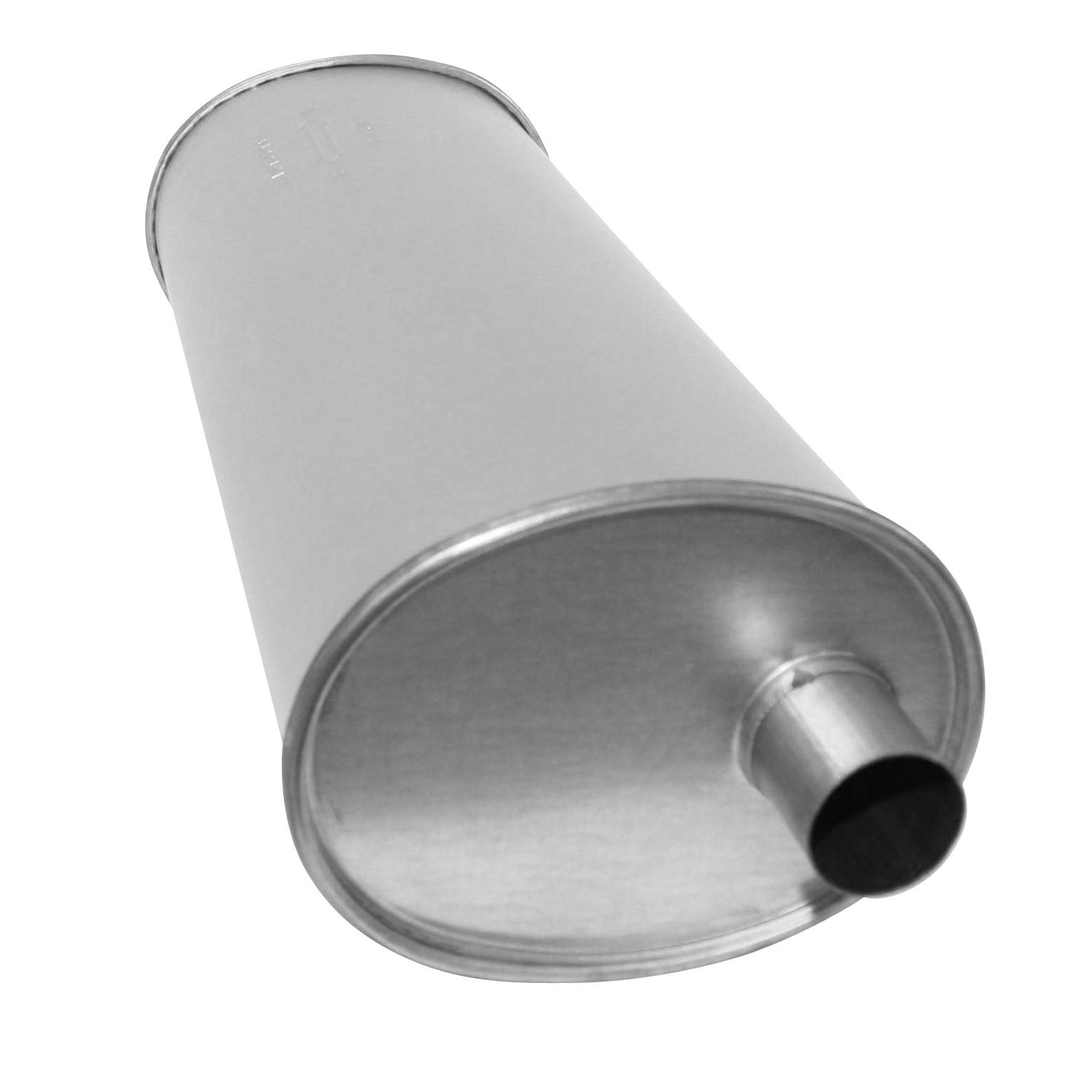 AP Exhaust Products 700343 Performance Exhaust Muffler - Universal Fit for Cars & Trucks - Reduce Noise & Improve Engine Sound - Ideal for Daily Driving & Highway Use
