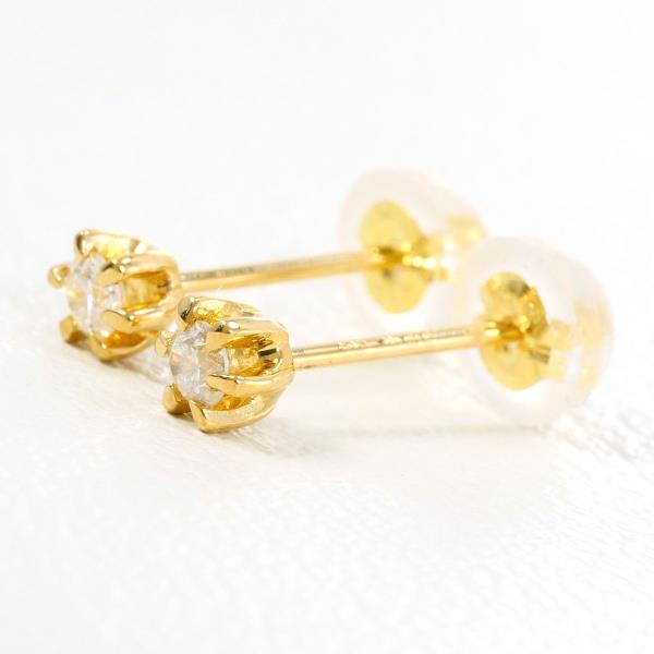 18K Yellow Gold Diamond Earrings for Women - Luxury Dainty Stud Earrings for Everyday Wear & Special Occasions | Perfect Gift for Anniversary, Birthday & Valentine's Day
